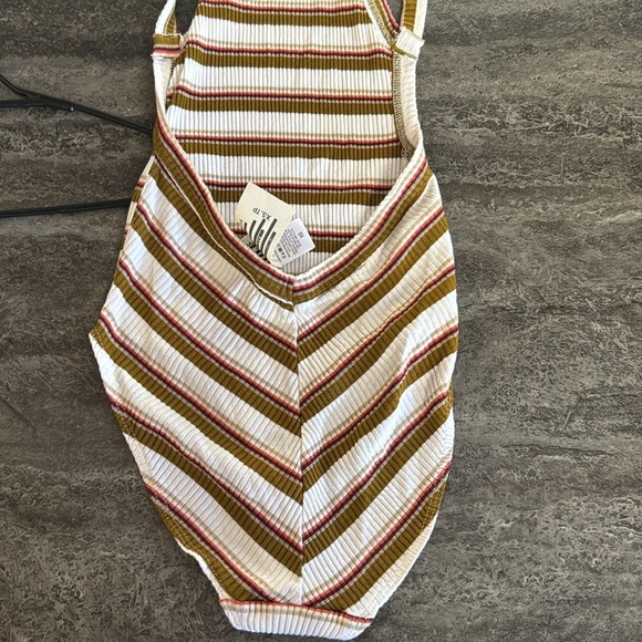 Free People Ribbed Multicolor Striped Swimsuit. XS - Picture 7 of 8